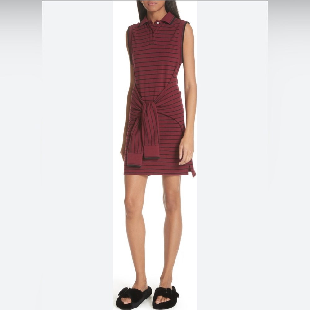 Alexander Wang Tie Front Polo Dress